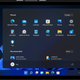 A render of Windows 11 running on a smartphone-sized screen
